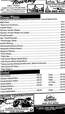 Menu photo 3 Corner Grill Arden, NC