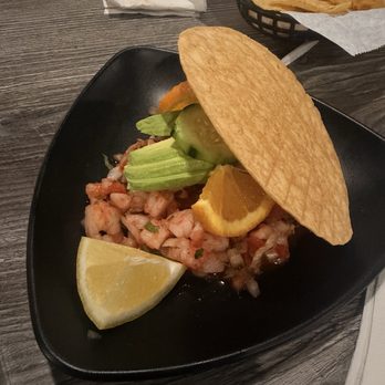 Lupian's Mexican Restaurant - Shrimp tostada - Mexican Near Me - Merced, California