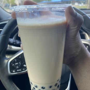 Smiley Cup - Lavender Milk Tea with Boba - Bubble Tea Near Me - Richardson, Texas