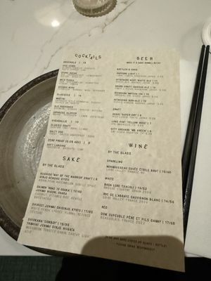 Menu photo 1 Toga Houston, TX
