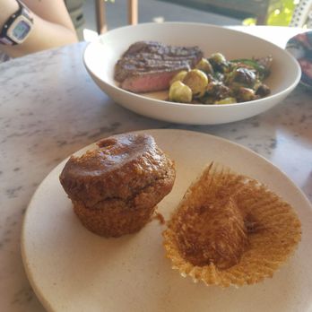 Flower Child - Gluten free pumpkin muffins started our meal - Salad Near Me - Phoenix, Arizona