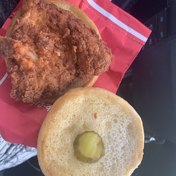 Chick-fil-A - If you're a pickle lover....bring your own as the teeny tiny one pickle chip on their spicy chicken likely won't cut it for you. - Fast Food Near Me - Beaverton, Oregon