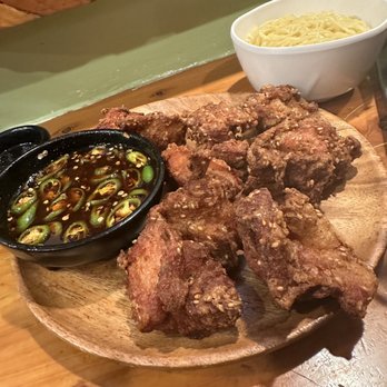 Kai Ramen - Sesame chicken with side of spicy sauce. - Ramen Near Me - Sherman Oaks, California Kai Ramen - Sesame chicken with side of spicy sauce. - Ramen Near Me - Sherman Oaks, California