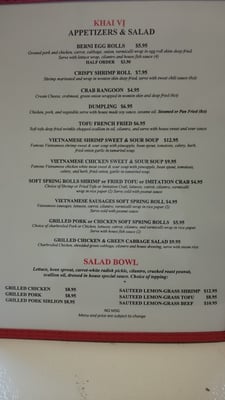 Menu photo 7 Berni Vietnamese Restaurant San Antonio, TX