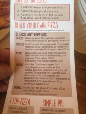 Menu photo 4 Blaze Pizza Little Rock, AR