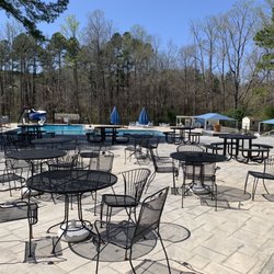 Chapel Hill Tennis Club - Outside pool and poolside lounge
