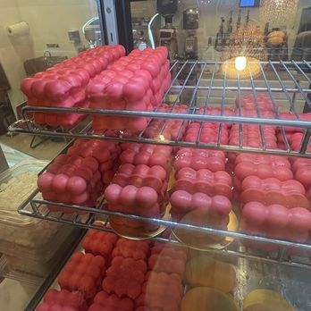 Crepetopia - Raspberry and mango mousse cakes / shaped like fruit - Creperies Near Me - Sarasota, Florida