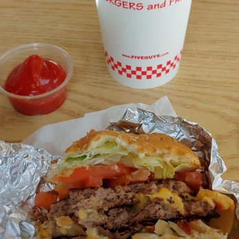 Five Guys - Good bacon sandwich cost $8.99. Worth paying for it, enjoyed!!!! - Burgers Near Me - Renton, Washington