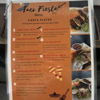 Taco Fiesta M & J - Menu - Tacos Near Me - Roosevelt, Utah Taco Fiesta M & J - Menu - Tacos Near Me - Roosevelt, Utah