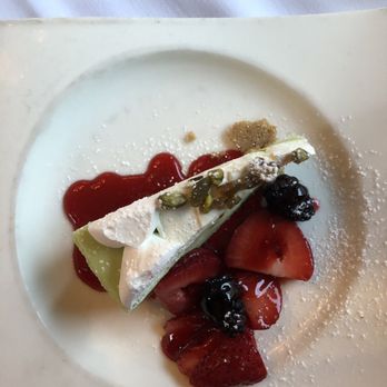 La Traviata - Pistachio cheesecake w/berries - Italian Near Me - Long Beach, California La Traviata - Pistachio cheesecake w/berries - Italian Near Me - Long Beach, California