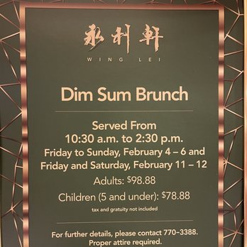 Wing Lei - Special Brunch time - Chinese Near Me - Las Vegas, Nevada