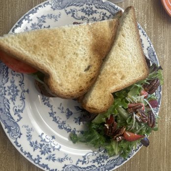 Classics Cafe & Flower Shop - Ultimate BBT Sandwich with house salad - Florists Near Me - Cypress, California Classics Cafe & Flower Shop - Ultimate BBT Sandwich with house salad - Florists Near Me - Cypress, California