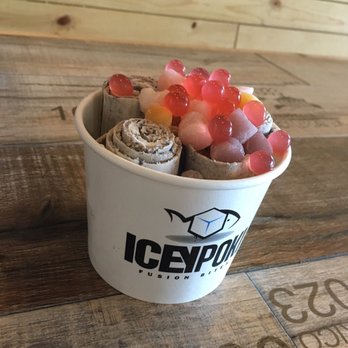 lcey Poki - "Cookie Monster" (Oreo) Ice Cream Rolls - Poke Near Me - San Jose, California