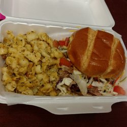 Dayton Urban BBQ - Second time I've had the hobo sandwich with the pulled pork and spicy sauce. It's simply amazing.