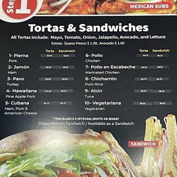 Tortas Manantial - Menu - Mexican Near Me - Laveen Village, Arizona Tortas Manantial - Menu - Mexican Near Me - Laveen Village, Arizona