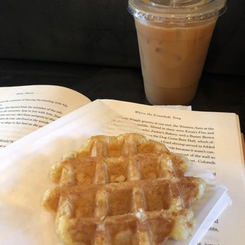 Curio Coffee - Iced coffee and liege waffle - Coffee & Tea Near Me - Cambridge, Massachusetts