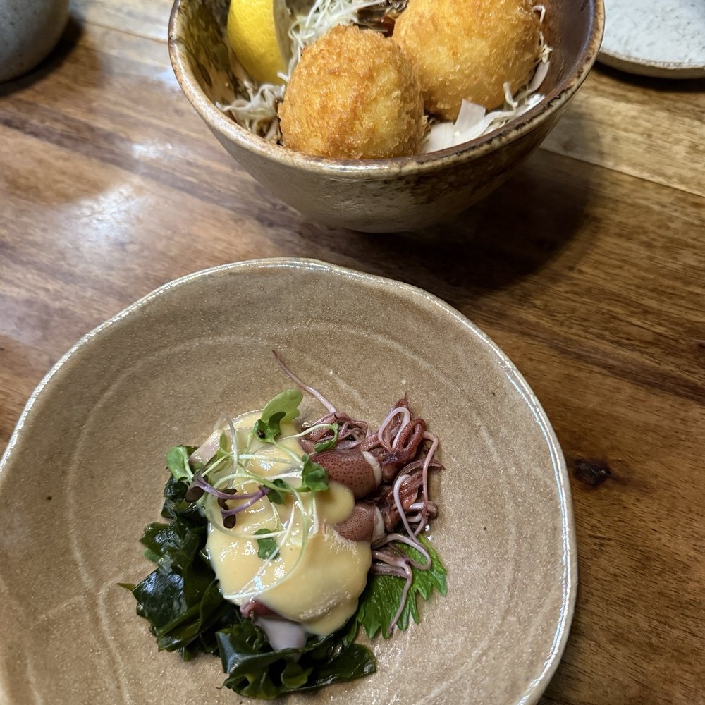 Ippuku - Seasonal firefly squid and crab croquette - Bars Near Me - Berkeley, California