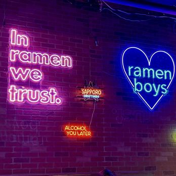 Ramen Boys - neon restaurant wall - Ramen Near Me - Las Vegas, Nevada Ramen Boys - neon restaurant wall - Ramen Near Me - Las Vegas, Nevada