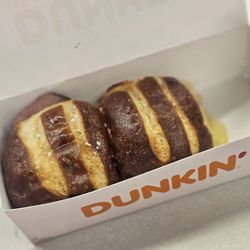 Dunkin' - Ham and cheese sliders on pretzel buns