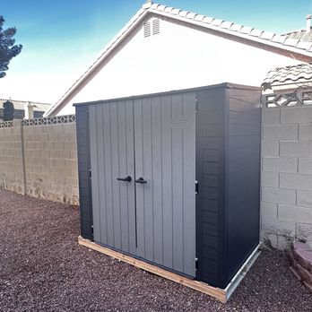 Mr Fix Alas - Storage shed with pallet - Handyman Near Me - Las Vegas, Nevada Mr Fix Alas - Storage shed with pallet - Handyman Near Me - Las Vegas, Nevada