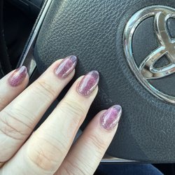 Tip Nails 02 - Acrylic nails with cats eye 242