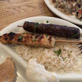 Sassool - Chicken Skewer and kofte skewer - both are perfection! - Mediterranean Near Me - Cary, North Carolina Sassool - Chicken Skewer and kofte skewer - both are perfection! - Mediterranean Near Me - Cary, North Carolina