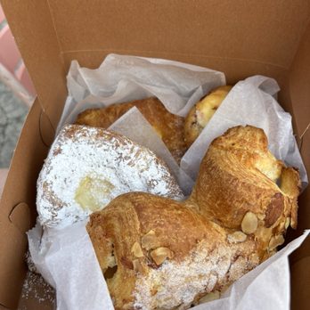 The Solvang Bakery - Cheese danish, cheese danish with powdered sugar, bear claw, and raspberry cheese muffin. - Bakeries Near Me - Solvang, California The Solvang Bakery - Cheese danish, cheese danish with powdered sugar, bear claw, and raspberry cheese muffin. - Bakeries Near Me - Solvang, California
