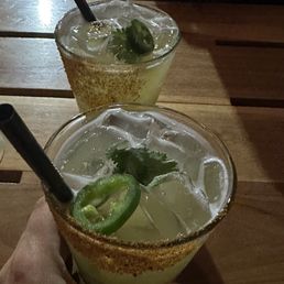 Jalapeño margaritas
