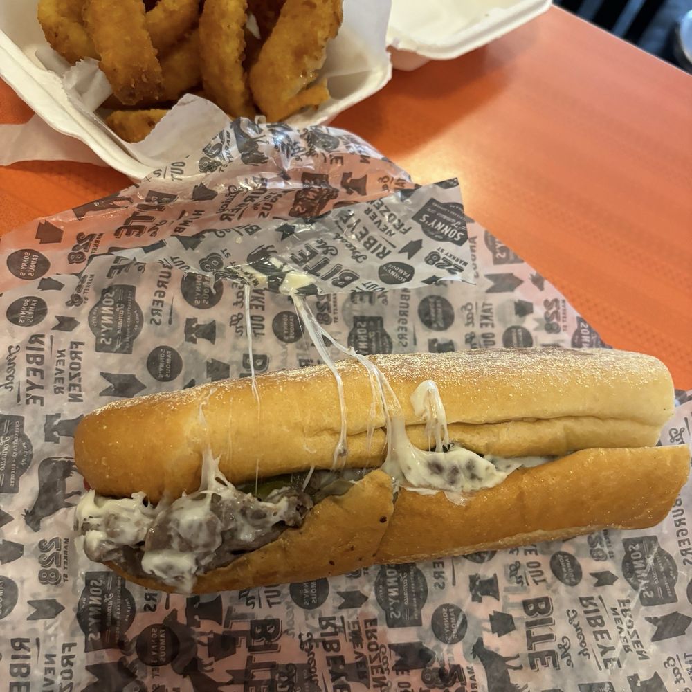 Sonny's Famous Steaks - Onion rings and cheesesteak - Cheesesteaks Near Me - Philadelphia, Pennsylvania