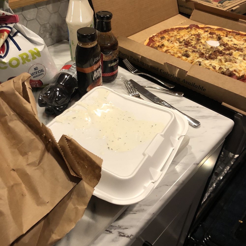 Rosati's Pizza - Food was 30 minutes late, pizza was cold and the ranch was exploded - Pizza Near Me - Menomonee Falls, Wisconsin