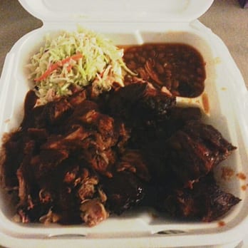Jay Bee's Bar-B-Q - Pork on the left rib tips on the right - Barbeque Near Me - Gardena, California Jay Bee's Bar-B-Q - Pork on the left rib tips on the right - Barbeque Near Me - Gardena, California