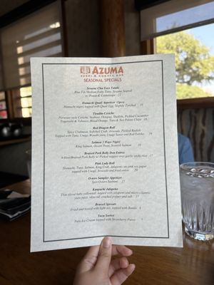 Menu photo 5 Azuma Sushi & Robata Grill Houston, TX Menu photo 5 Azuma Sushi & Robata Grill Houston, TX