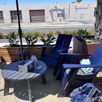 The Yard at Saltbreaker - The seating area we picked under an umbrella - Cocktail Bars Near Me - Alameda, California The Yard at Saltbreaker - The seating area we picked under an umbrella - Cocktail Bars Near Me - Alameda, California