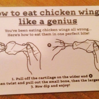 Yard & Coop - The correct way to eat a wing but surely this ruins all the messy mouth fun! - Bars Near Me - Manchester, XGM