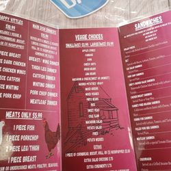 Country Barn Restaurant - Recent menu.