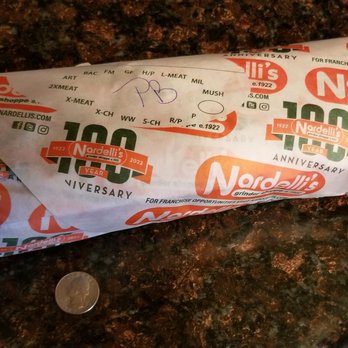 Nardelli's Grinder Shoppe - Quarter for scale, wow! - Delis Near Me - Naugatuck, Connecticut