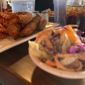 Ski Town Chicken Joint - Cole slaw and chicken tenders and fries - American Near Me - Breckenridge, Colorado Ski Town Chicken Joint - Cole slaw and chicken tenders and fries - American Near Me - Breckenridge, Colorado