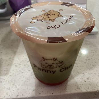 Penny Cha - Strawberry Matcha Milk Tea - Bubble Tea Near Me - Stamford, Connecticut