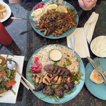 Zaytoona Mediterranean Grill - Beef, lamb, chicken plate, beef and mushrooms - Mediterranean Near Me - Dearborn, Michigan