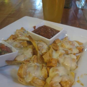 Cafe Gecko - This is their version of blackened chicken nachos. Not work $8.95 in my opinion. - Breakfast & Brunch Near Me - Richardson, Texas Cafe Gecko - This is their version of blackened chicken nachos. Not work $8.95 in my opinion. - Breakfast & Brunch Near Me - Richardson, Texas