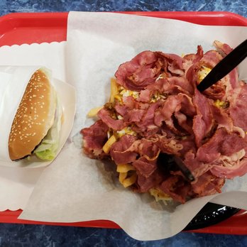 Legends Classic Diner - 1/3 lb cheeseburger and pastrami chili cheese fries - American Near Me - Glendora, California