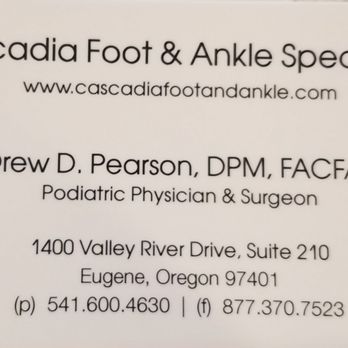 Cascadia Foot & Ankle - Podiatrists Near Me - Eugene, Oregon Cascadia Foot & Ankle - Podiatrists Near Me - Eugene, Oregon