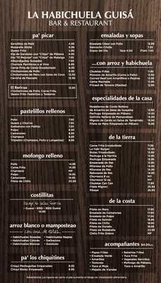 Menu photo 2 La Habichuela Guisa Guaynabo, PR