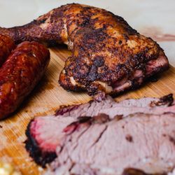 Dos Gordos One Brisket - Chicken, Brisket, and Sausage