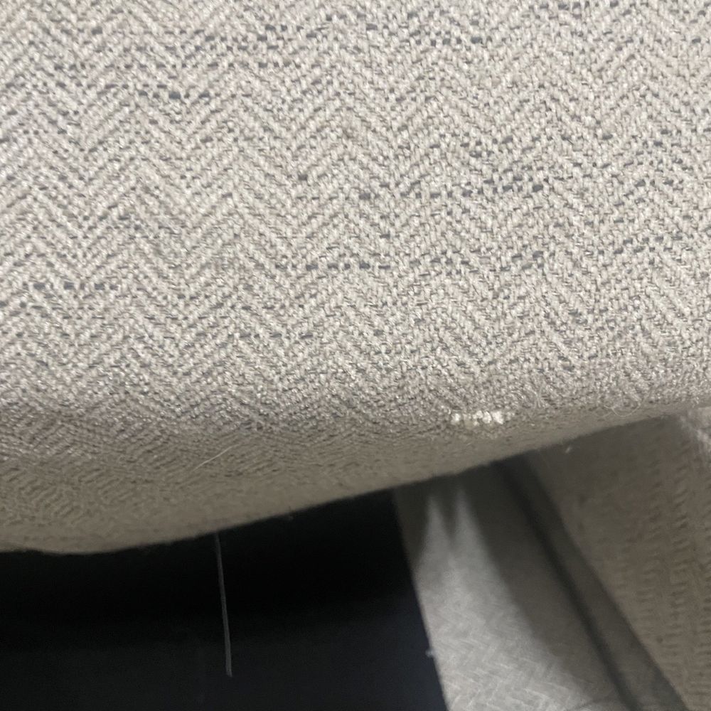 Living Spaces - Each photo show cases each and every cushion separating at the seam - Furniture Stores Near Me - Schertz, Texas