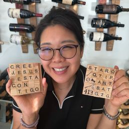 Scrabble tile coasters!
