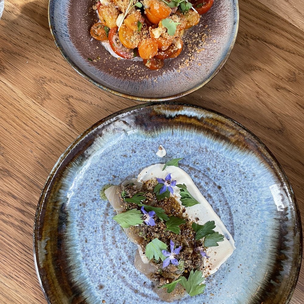 Common Thread Savannah - Cherry tomato and cold smoked mackerel - New American Near Me - Savannah, Georgia