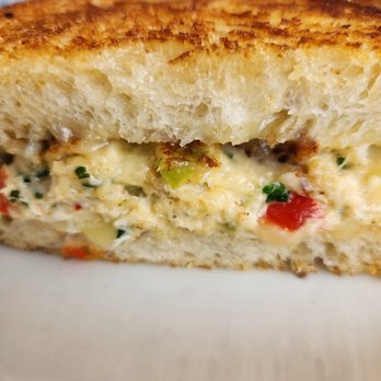 The Beachcomber - close up of crab melt - Seafood Near Me - Newport Beach, California The Beachcomber - close up of crab melt - Seafood Near Me - Newport Beach, California