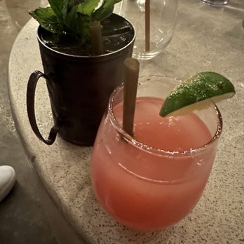 Upstairs at Caroline - Strawberry Mint Mule Bad Life Choices - Cocktail Bars Near Me - Austin, Texas Upstairs at Caroline - Strawberry Mint Mule Bad Life Choices - Cocktail Bars Near Me - Austin, Texas