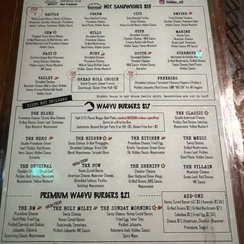 Recovery Room - Menu as of 06/25/25 - Sports Bars Near Me - San Francisco, California